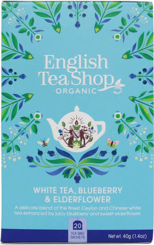 Weißer Tee mit wildem Flieder und Heidelbeeren 20x2 g BIO 40 g ENGLISH TEA SHOP