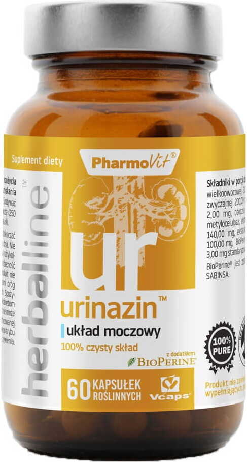Urinazin mit Zusatz von Bioperin 60 Kapseln vcaps PHARMOVIT HERBALLINE