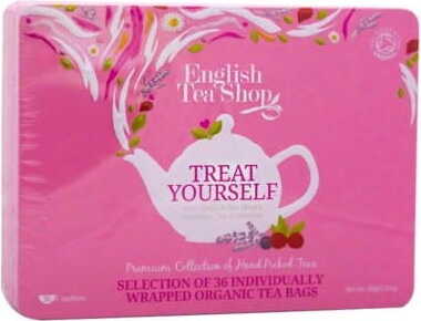 Ein Set mit Tees zum Selbermachen in einer dekorativen Dose BIO 60 g ENGLISH TEA SHOP