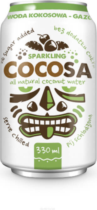 Kohlensäurehaltiges Kokoswasser 330 ml COCOSA