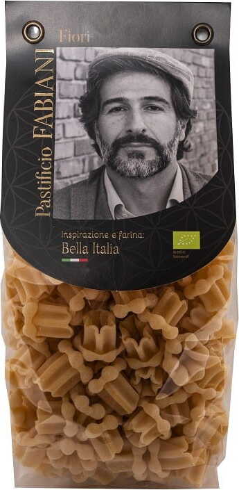 Bio Fiori Grieß-Nudeln von PASTIFICIO FABIANO in 400 g, getrocknete Pasta mit dekorativen Fiori-Formen.
