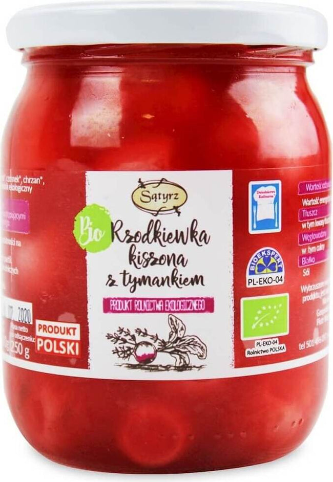 Eingelegter Rettich mit Thymian BIO 500 g 250 g SĄTYRZ Hover Image