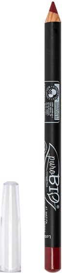 Augen- und Lippenkonturenstift 47 eco von biogo, in einem eleganten schwarzen Stift mit goldener Spitze, auf weißem Hintergrund.