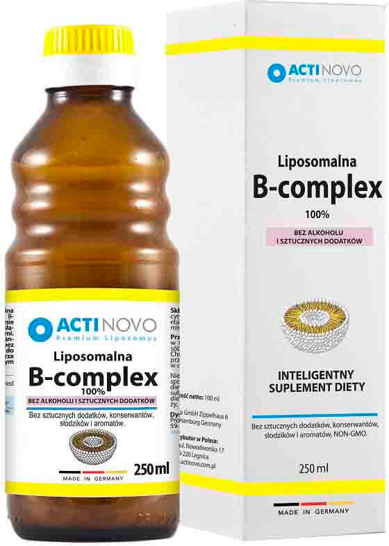 Liposomales Vitamin B - KOMPLEX 100% ohne Alkohol 50 Portionen 250 ml - ACTINOVO