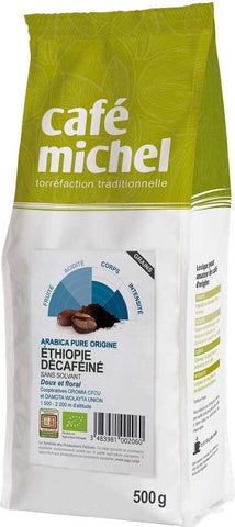 Entkoffeinierte Kaffeebohnen Arabica Äthiopien fair gehandelt BIO 500 g - CAFE MICHEL