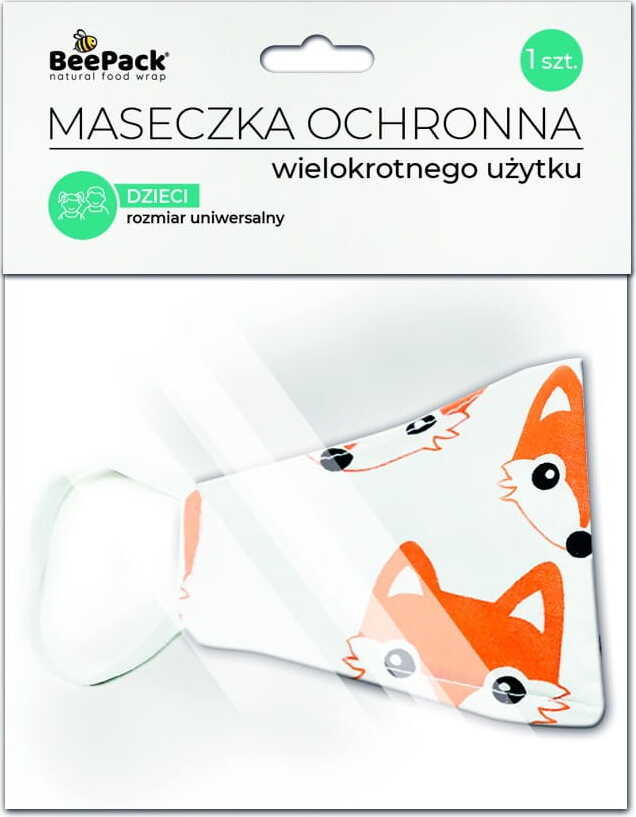 Profilierte Kindermaske BEEPACK Füchse Hlavní obrázek produktu