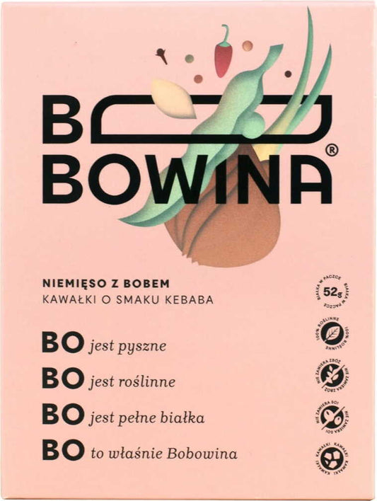 Glutenfreier Bobowina Dönergeschmack von FREE FROM, fleischfrei, 200g, mit realistischem Döner-Design auf der Verpackung.