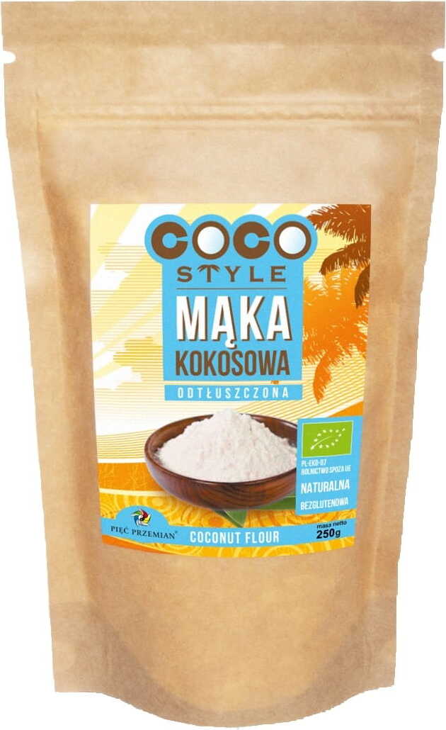 Mageres Kokosmehl, glutenfrei BIO 250 g - FÜNF ÄNDERUNGEN Hover Image