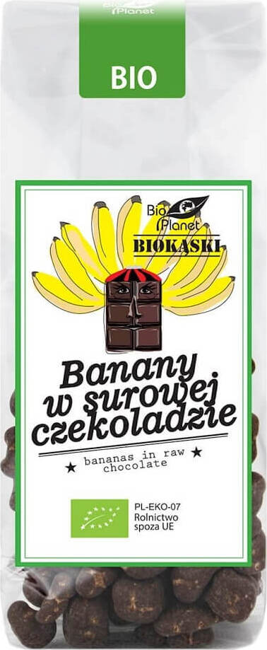 Bananen in Rohschokolade BIO 100 g - BIO PLANET