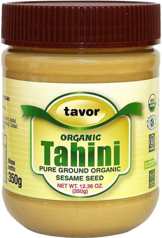 Bio Tahini-Sesampaste von VIANDS in 350 g Glas, cremige, nussige Sesampaste für Küche und Backen.