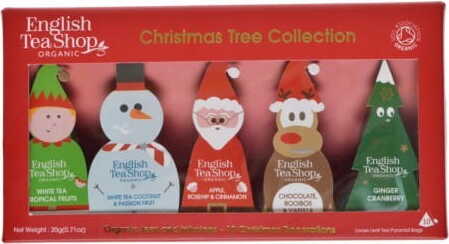 Ein Set Weihnachtsbaumhänger (10x2) BIO 20 g ENGLISH TEA SHOP