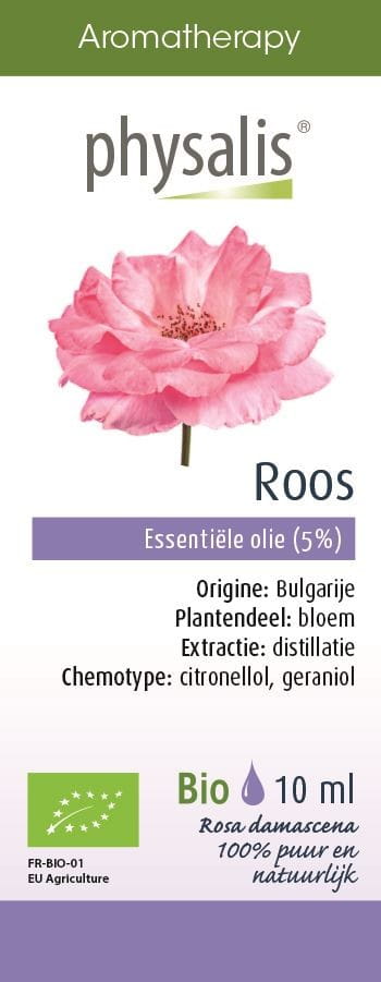 Ätherisches Öl Damaszener Rose (roos) BIO 10 ml - PHYSALIS