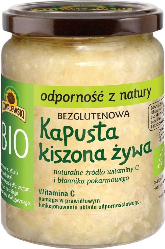 Sauerkraut, niEPAsterized gluten-free BIO 400 g - KOWALEWSKI Hover Image