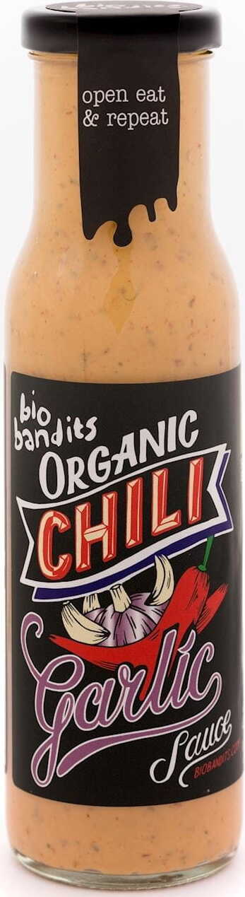 Knoblauchsauce mit Chili BIO 250 ml - BIO BANDITS