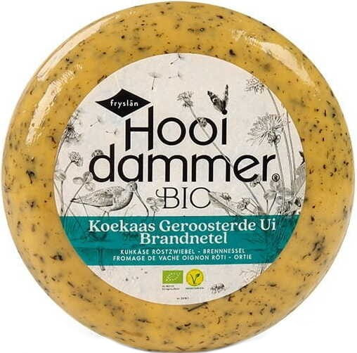 Reifer Käse mit Zwiebel und Brennnessel (50% Fett in der Trockenmasse) BIO 45 kg - HOOIDAMMER