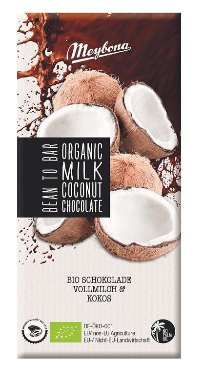 Milchschokolade mit Kokosflocken BIO 100 g - MEYBONA