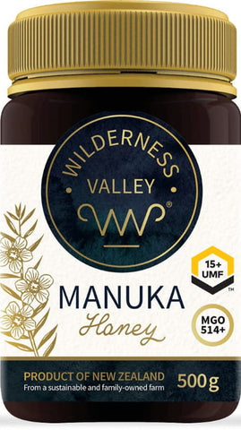 Manukahonig UMF 15 + MGO 514 + 500 g WILDERNESS VALLEY LTD