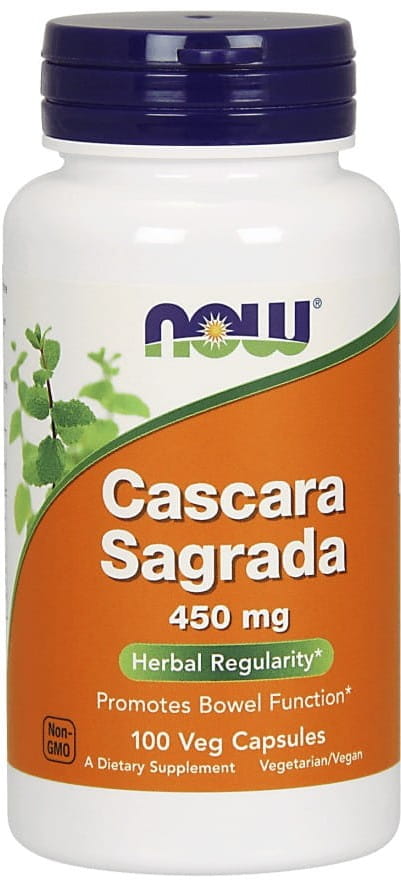 Cascara Sagrada Amerikanische Schellackrinde 450 MG 100 Kapseln NOW FOODS