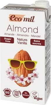 Mandelgetränk mit Vanillegeschmack ohne Zucker BIO 1000 ml ECOMIL