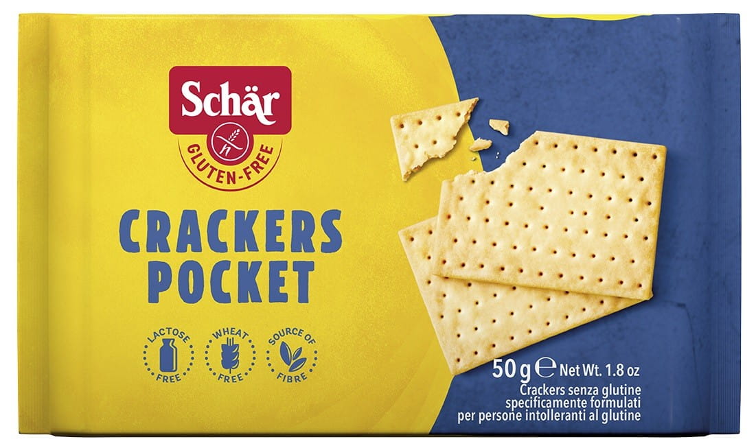 Cracker Tasche glutenfreie Cracker 3x50 g SCHÄR