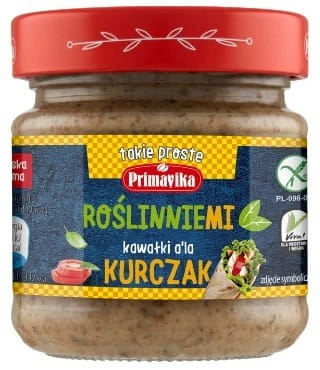 Hähnchen-Gemüsestücke von PRIMAVIKA, appetitlich angerichtet, mit frischem Gemüse und zarten Hähnchenstücken.