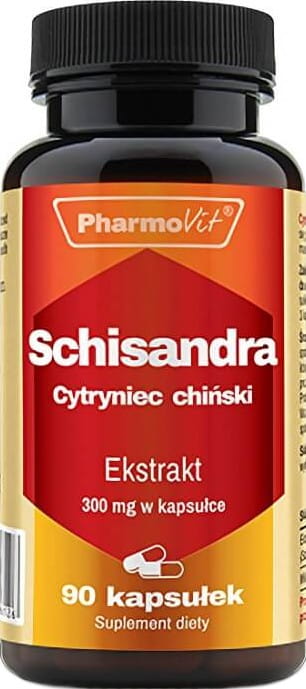 Chinesischer Schisandra-Extrakt in 90 Kapseln, PHARMOVIT, 300 mg, natürliche Nahrungsergänzungsmittel