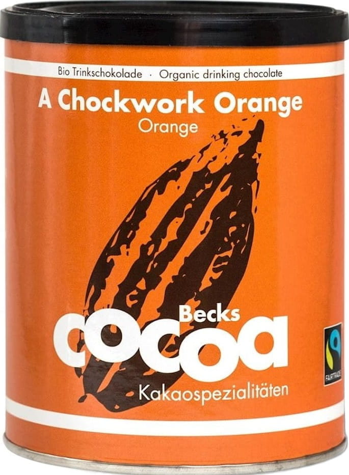Orange-Ingwer-Trinkschokolade fair gehandelt glutenfrei BIO 250g - BECKS COCOA