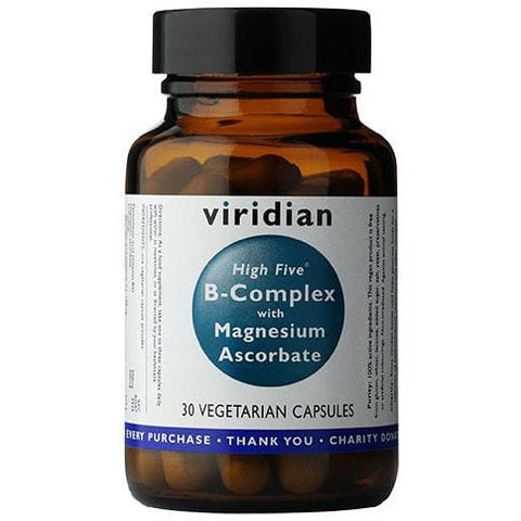 Komplex von B-Vitaminen mit Magnesiumascorbat B - KOMPLEX High Five mit Magnesiumascorbat 30 Kapseln VIRIDIAN