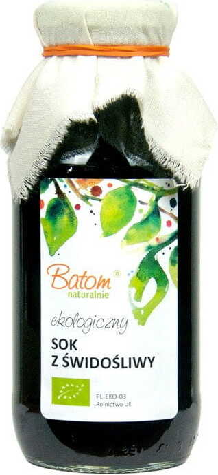 Bio-Erdbeersaft von BATOM in 330 ml Flasche, frischer roter Erdbeersaft mit natürlichem Fruchtgeschmack.