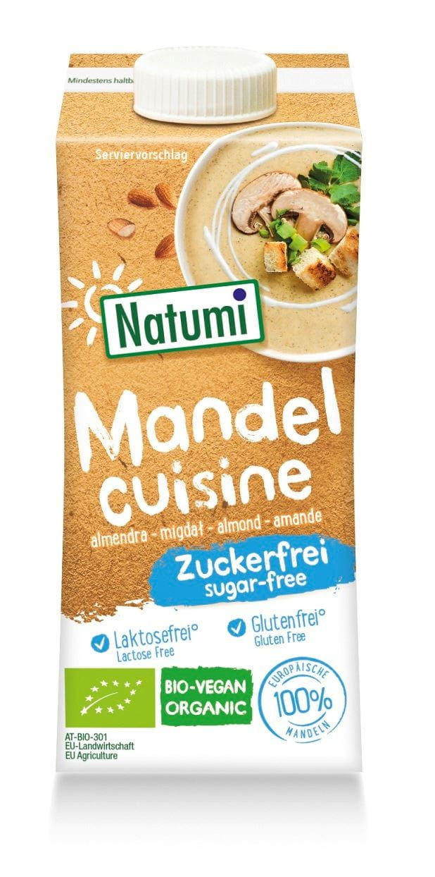 Konzentriertes Mandelprodukt zum Kochen und Backen glutenfrei BIO 200 ml - NATUMI Imagine principală a produsului
