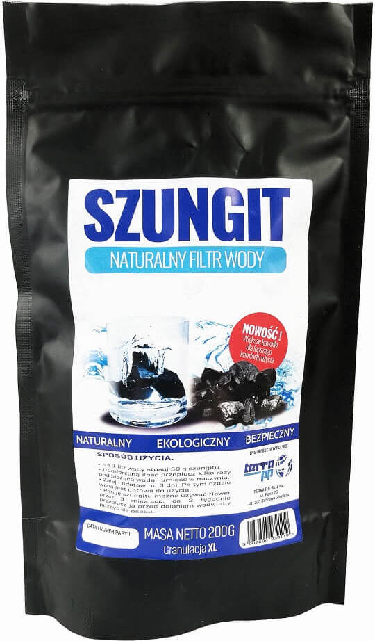 Naturwasserfilter Schungit Körnung XL 200g TERRA PP
