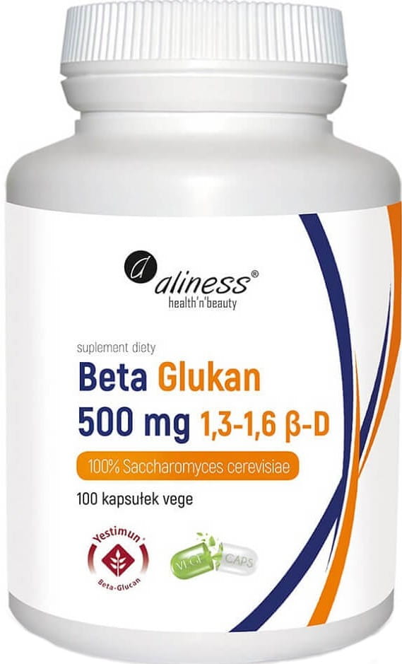 Beta-Glucan 500 mg 13 - 16 β - d 100 % Saccharomyces cerevisiae 100 Kapseln ALINESS