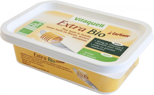 Bio-Margarine von VITAQUELL, 250 g, cremige vegane Margarine in einer Packung, ideal zum Kochen und Backen.
