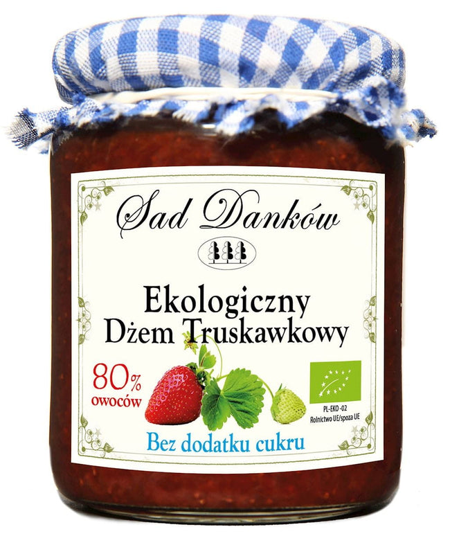 Erdbeermarmelade ohne Zucker BIO 260 g - SAD DANKÓW Hover Image