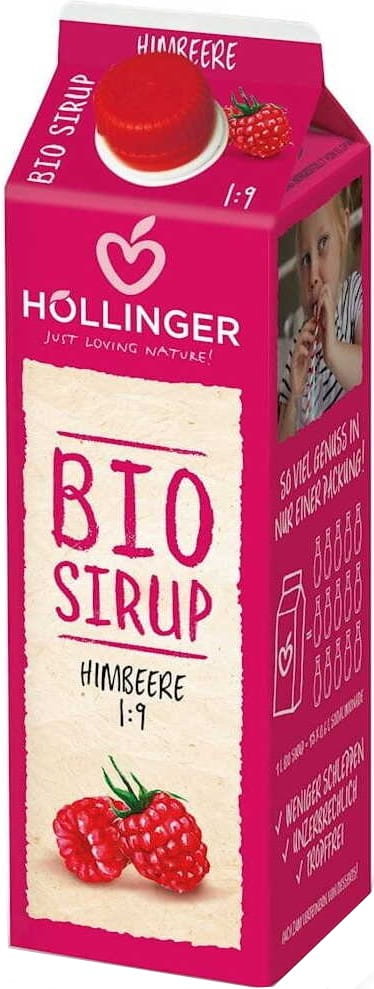 Himbeersirup BIO 1000 ml - HOLLINGER