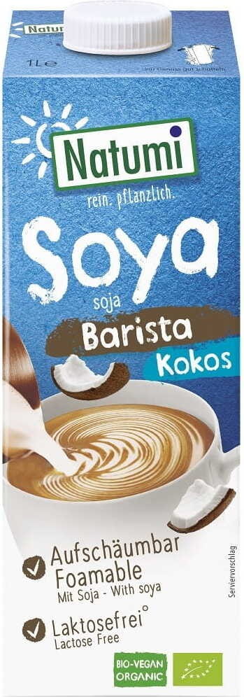 Sojadrink - Kokos Barista ohne Zuckerzusatz glutenfrei BIO 1000 ml - NATUMI Κύρια εικόνα προϊόντος