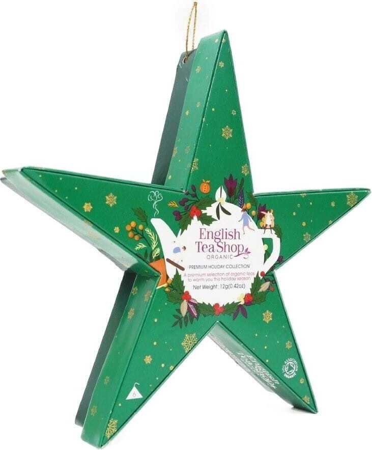 Weihnachtsteeset grüner Stern (6x2) BIO 12 g ENGLISH TEA SHOP