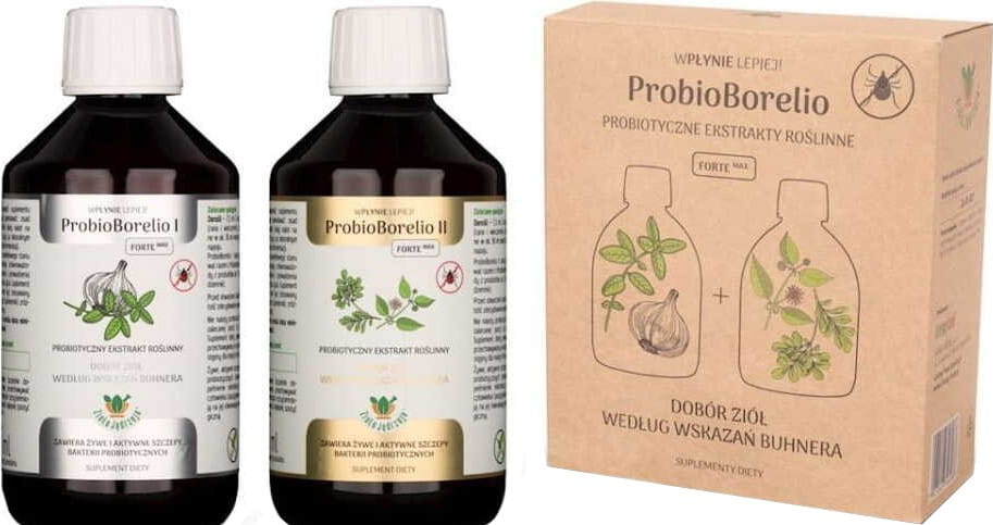 Nahrungsergänzungsmittel probiotischer Kräuterextrakt probioborelio glutenfrei BIO 600 ml (2 x 300 ml) - JOY DAY