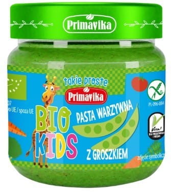 Gemüsepaste mit Erbsen BIO Kinder 160 g PRIMAVIKA