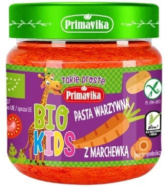 Gemüsepaste mit Karotten BIO Kids 160 g PRIMAVIKA