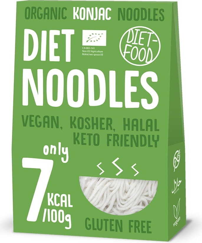 Glutenfreie Shirataki Nudeln Nudeln BIO 300 g DIÄT FOOD Hlavní obrázek produktu