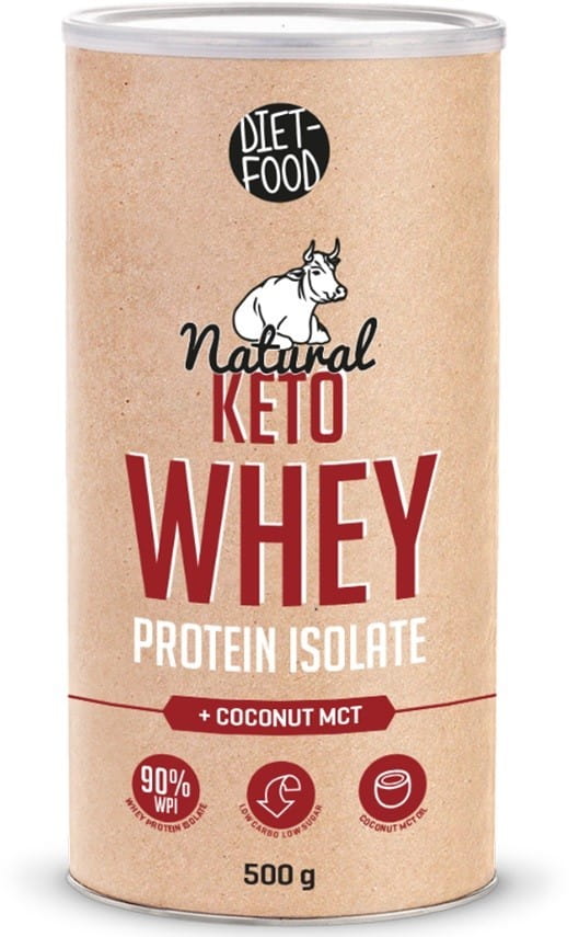 Keto Whey Protein mit Kokos mtc BIO 500 g - DIÄT FOOD