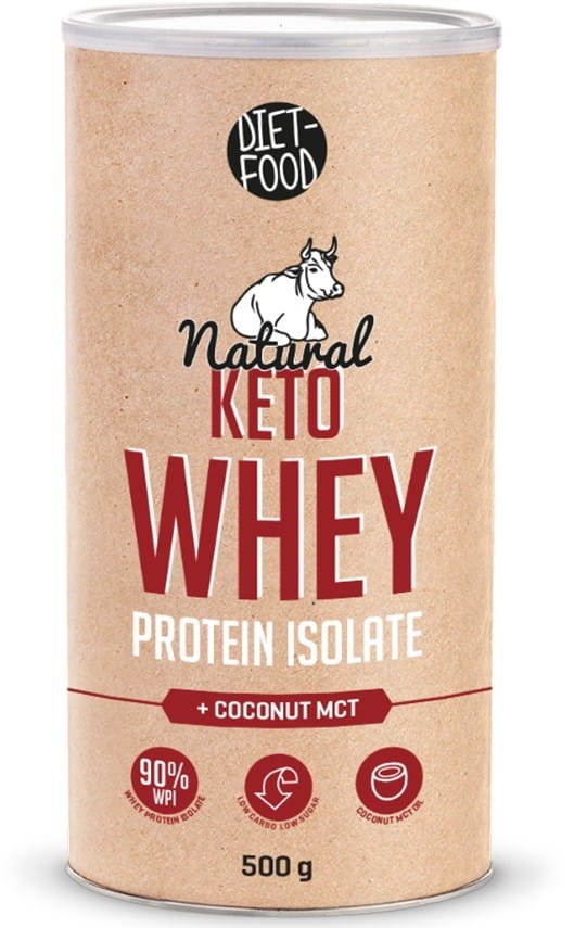 Keto Whey Protein mit Kokos mtc BIO 500 g - DIÄT FOOD Hover Image