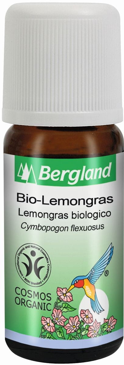 Ätherisches Zitronengrasöl von biogo in 10 ml Flasche, frischer Duft, natürliche Aromatherapie, für Entspannung und Raumduft