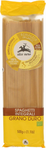 Nudeln (Vollkorngrieß) Spaghetti BIO 500 g - ALCE NERO