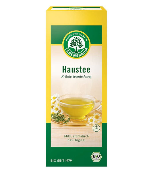 Bio-Hauskräutertee von LEBENSBAUM, 20 Teebeutel à 15 g, frischer Kräutermix in Packung, natürliche Hauskräutermischung