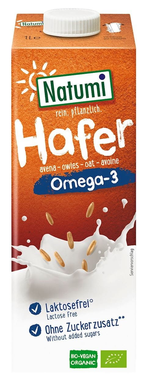 Haferdrink OMEGA - 3 ohne Zuckerzusatz BIO 1000 ml - NATUMI Imagine principală a produsului