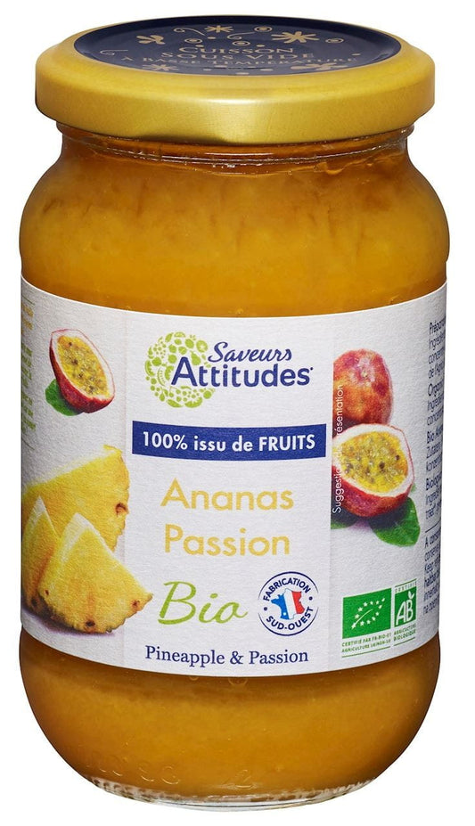 Ananas-Maracuja-Mousse BIO 310 g - SAVEURS ET FRUITS