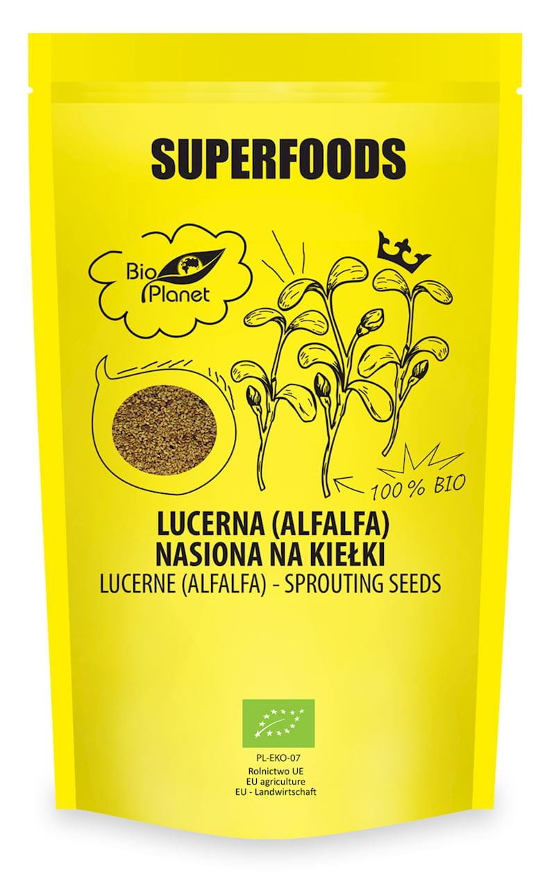 Luzerne (Alfalfa) Samen für Sprossen BIO 200 g - BIO PLANET