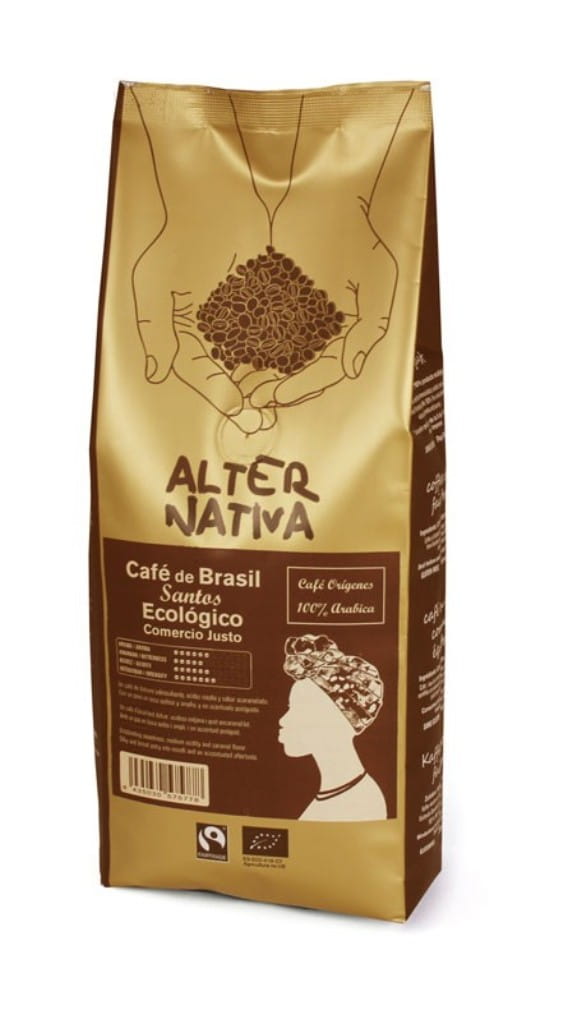 Arabica-Kaffeebohnen 100% Brasilien Santos Fair Trade BIO 500 g - ALTERNATIVA Main image